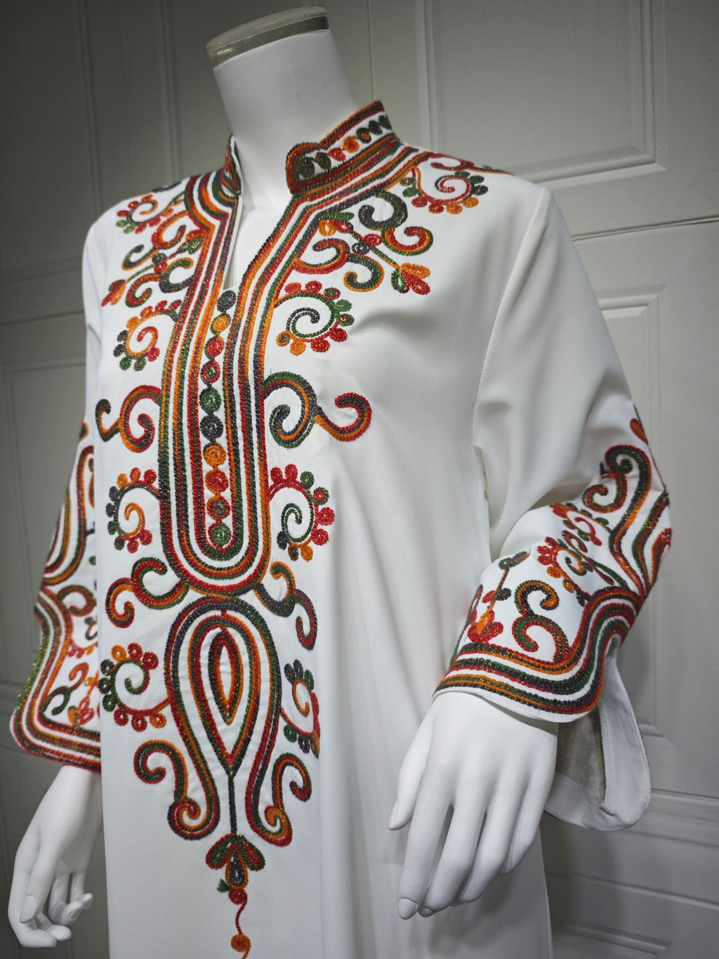Embroidered Pullover Maxi Dress