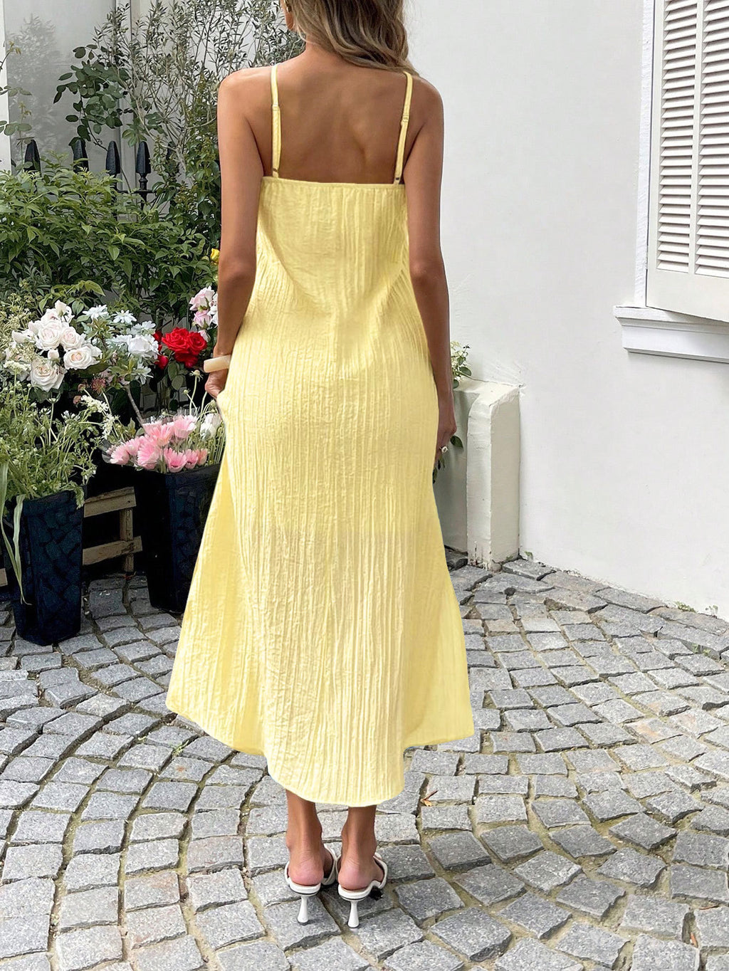 Backless Halter Maxi Dress