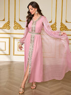 Two-Layer Cardigan Maxi Dress