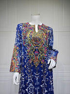 Mesh Patchwork Maxi Dress