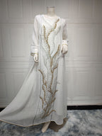 Sequin Mesh Maxi Dress