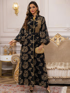 Embroidered Jalabiya Evening Gown