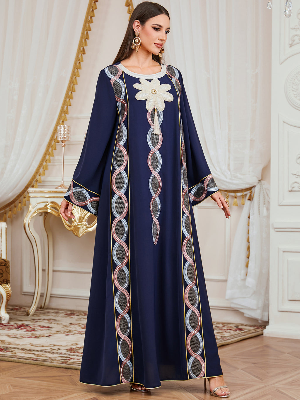 Floral Ethnic Maxi Dress