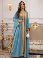Two-Piece Chiffon Maxi Dress Set