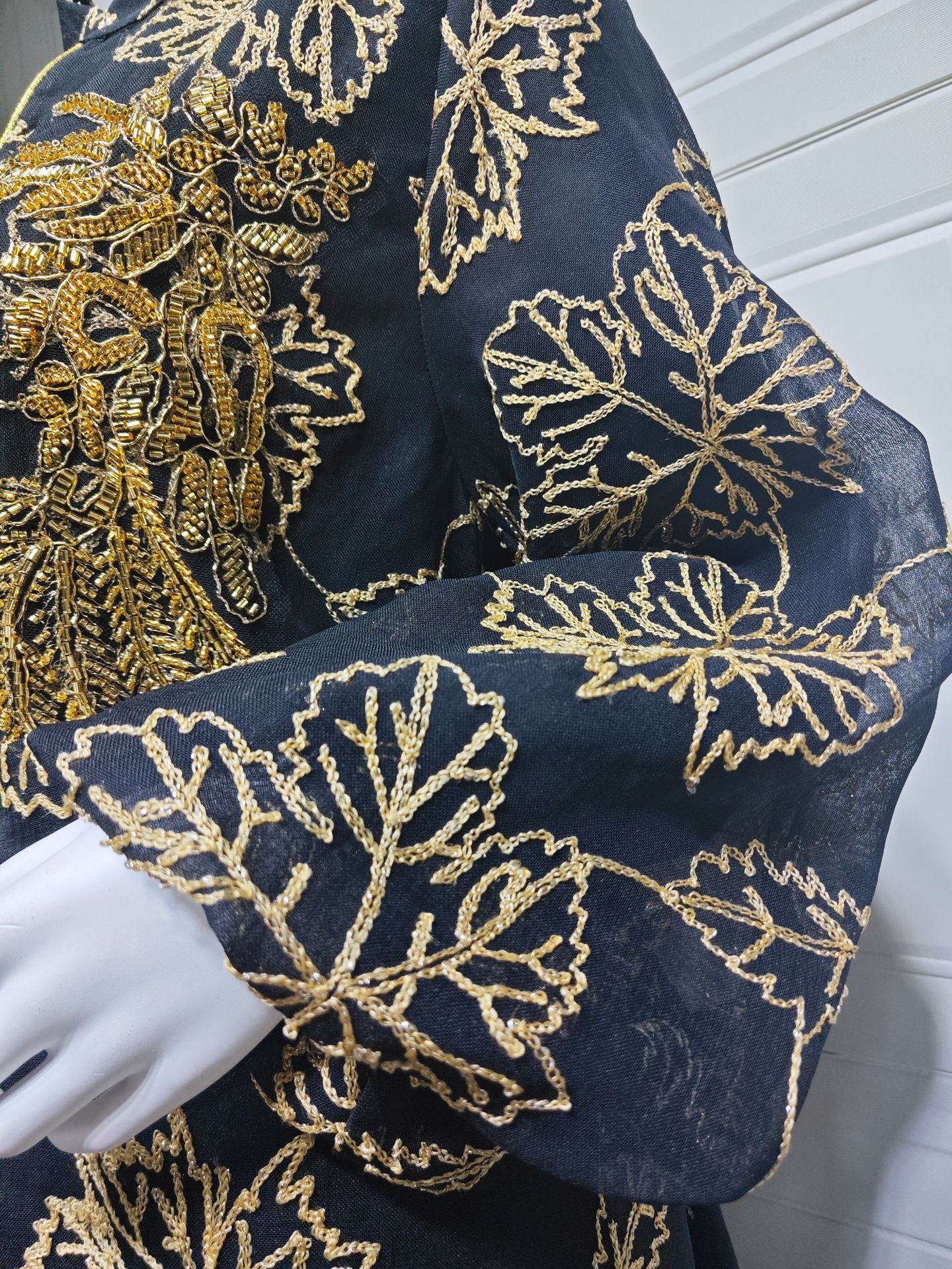 Embroidered Jalabiya Evening Gown