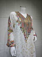 Embroidered Applique Maxi Dress