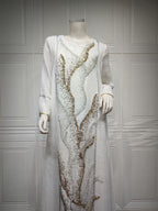 Sequin Mesh Maxi Dress