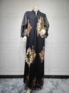 Beaded Sequin Evening Gown