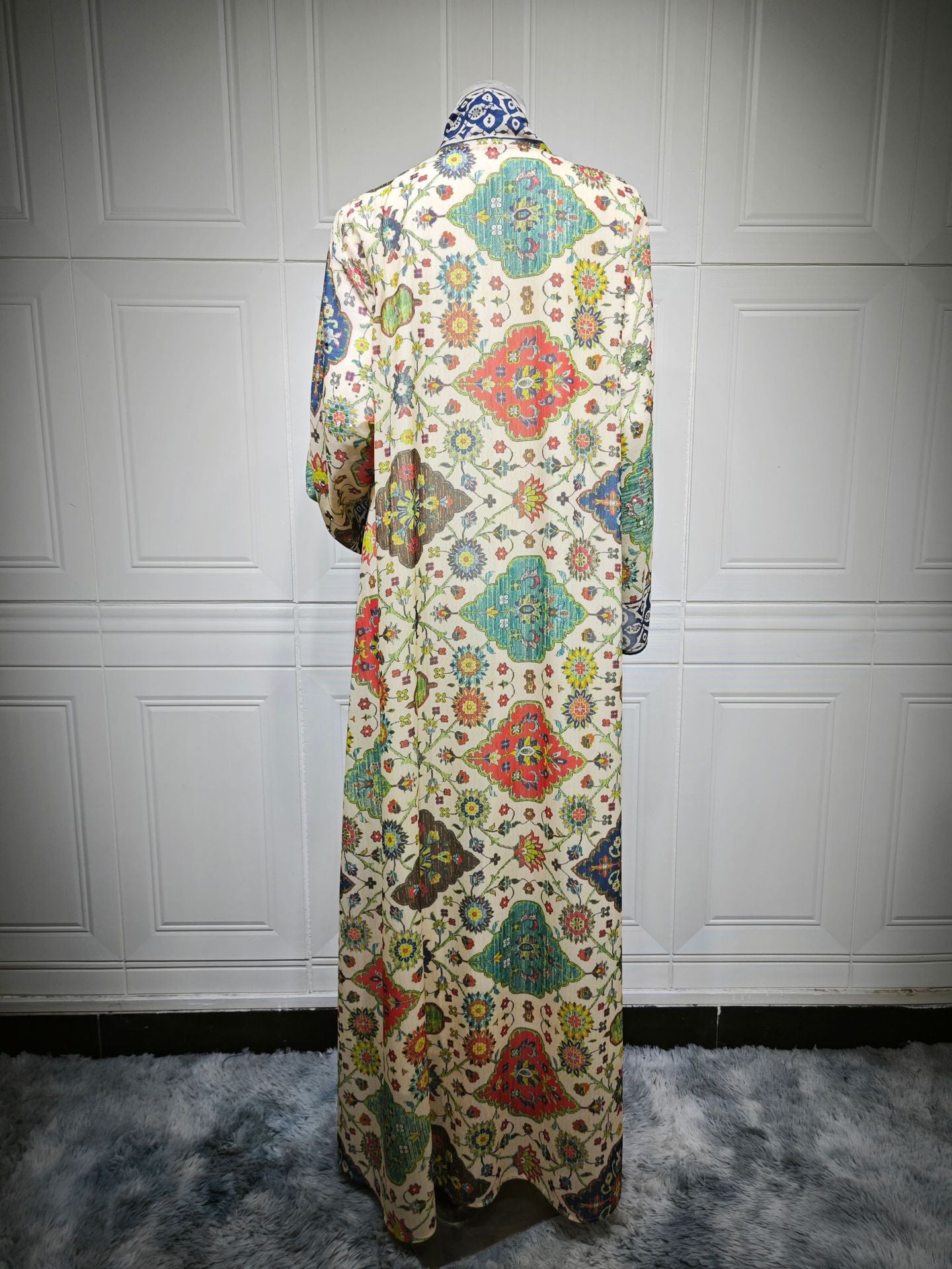 Tie-Dye Chiffon Maxi Dress