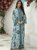 Tie-Dye Chiffon Maxi Dress