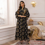 Embroidered Beaded Jalabiya Evening Gown