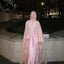 Pure Beauty Crochet Knit Cardigan with Solid Color Inner Long Skirt LR1071