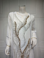 Sequin Mesh Maxi Dress