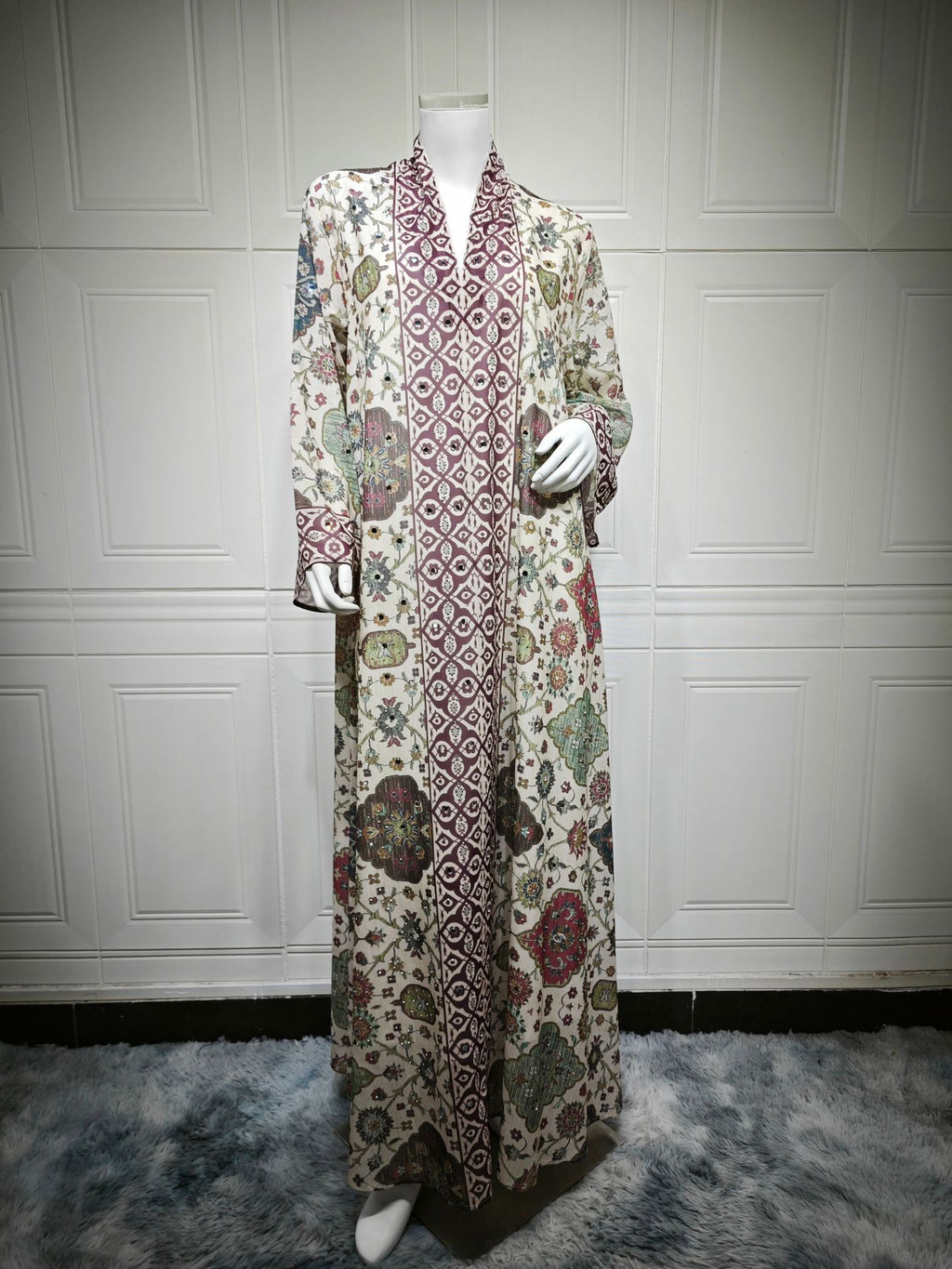 Tie-Dye Chiffon Maxi Dress