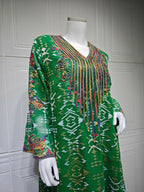 Embroidered Applique Maxi Dress
