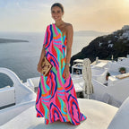 Rose Pink Off-Shoulder Maxi Dress