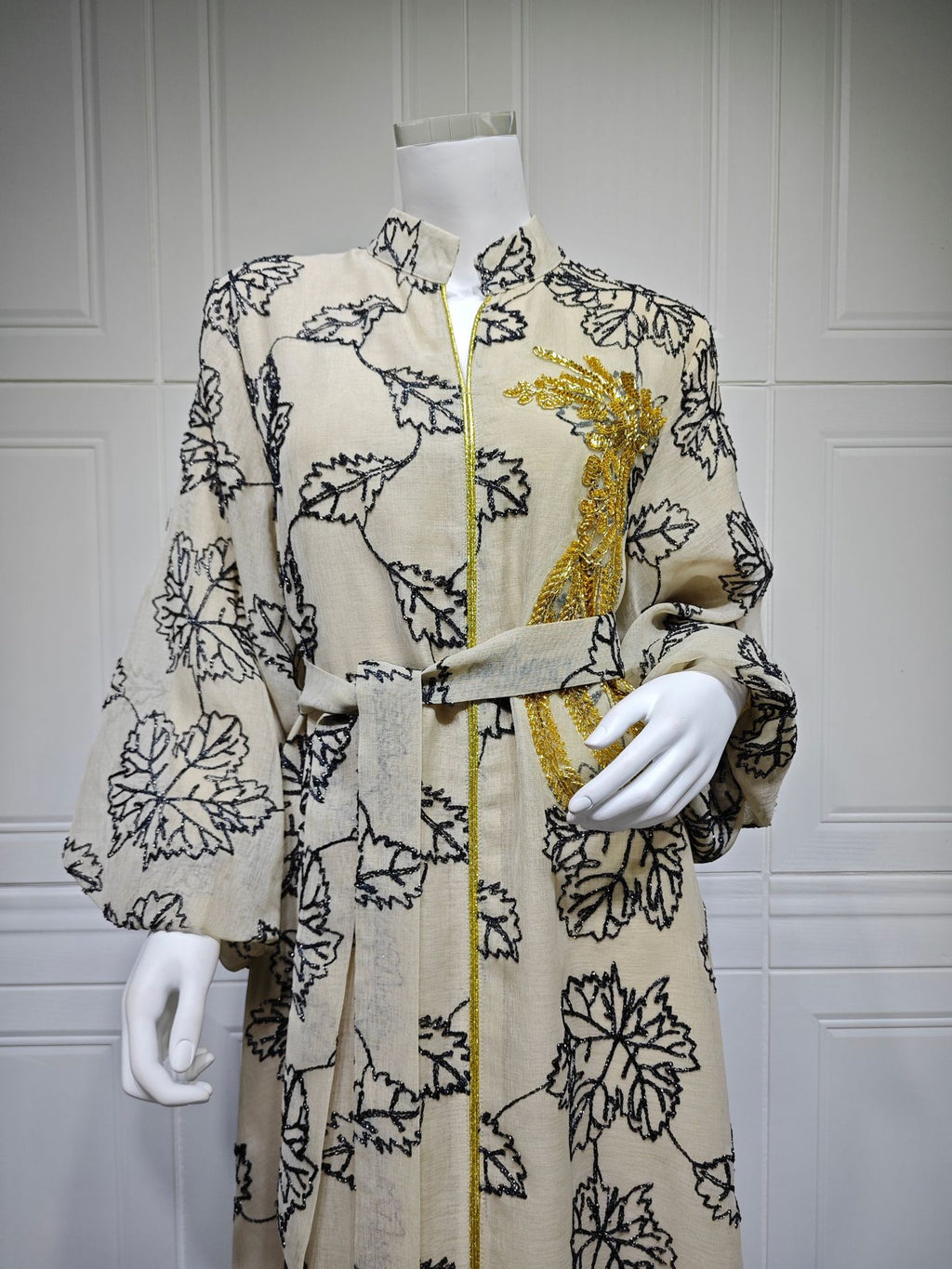 Embroidered Jalabiya Evening Gown