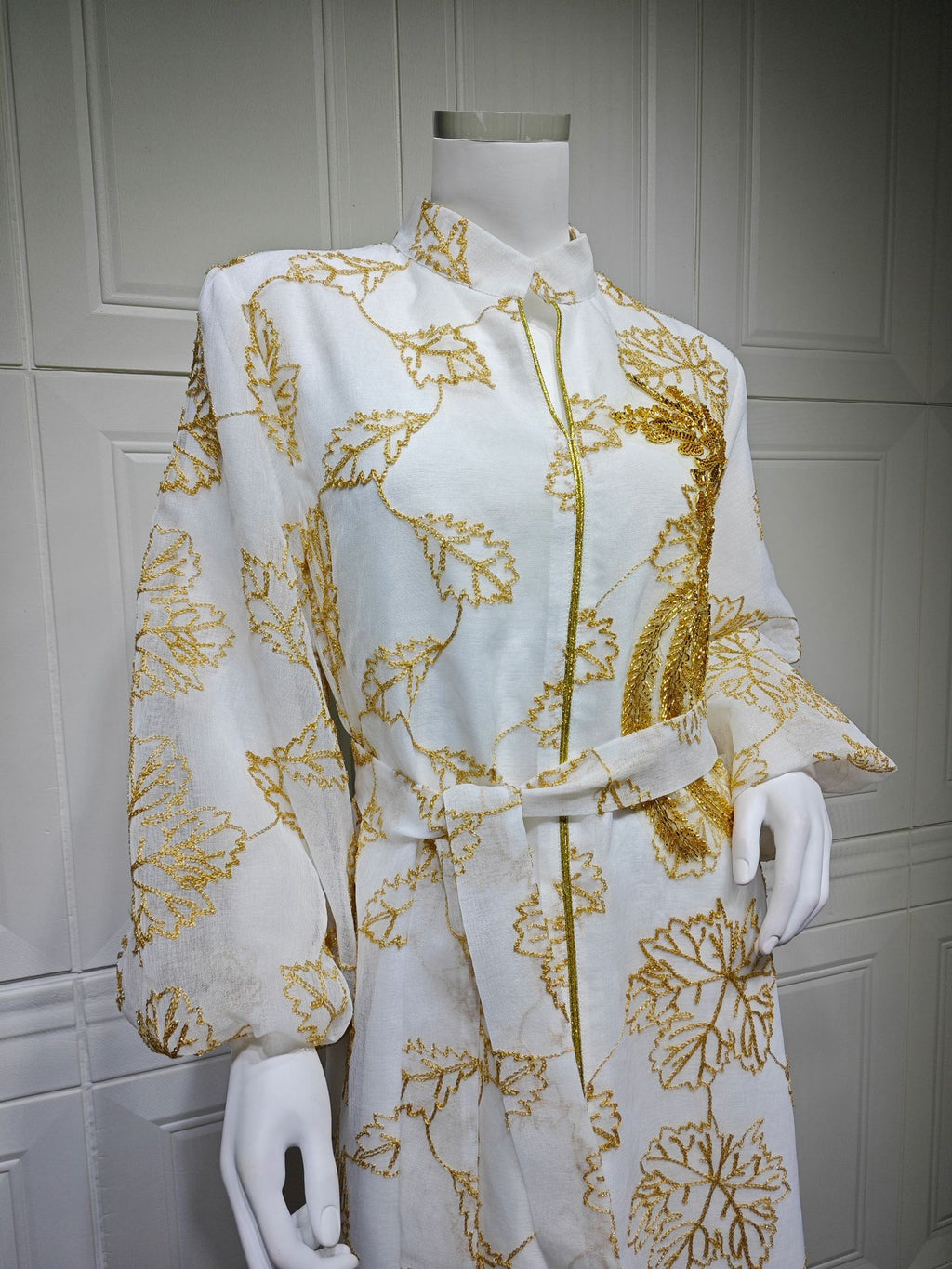 Embroidered Jalabiya Evening Gown