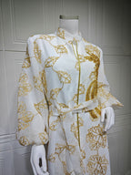 Embroidered Jalabiya Evening Gown