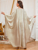 Applique Batwing Maxi Dress