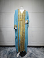Two-Piece Chiffon Maxi Dress Set, Lace Trim