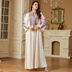 Pearl Embroidered Ethnic Robe Maxi Dress