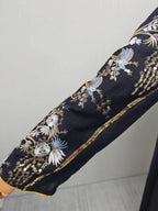 Floral Embroidered V-Neck Maxi Dress