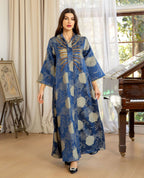 Embroidered V-Neck Maxi Dress