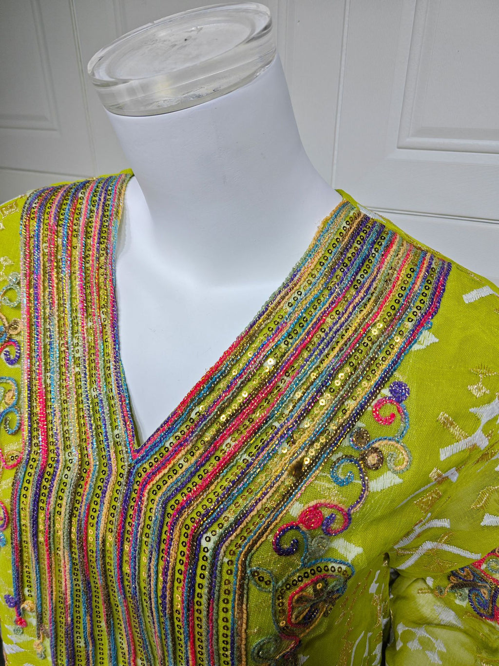 Embroidered Applique Maxi Dress