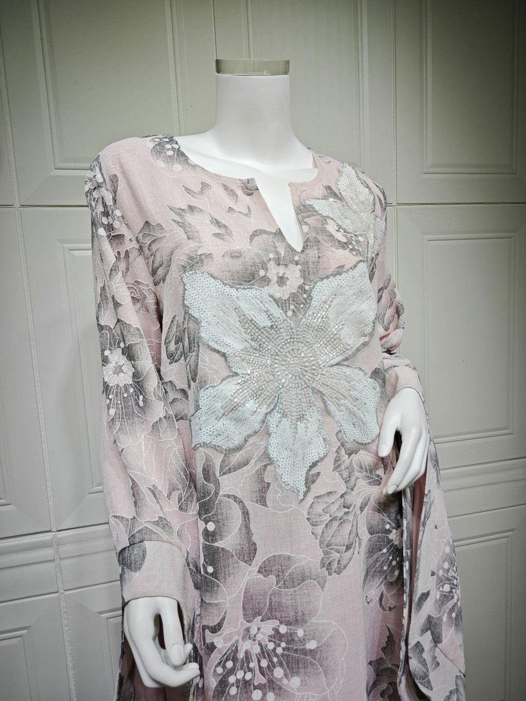 Sequin Hooded Maxi Dress