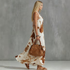 Tie-Dye Deep V-Neck Sleeveless Swing Maxi Dress for Women