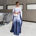 Fringe Print Maxi Dress