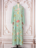 Embroidered bead tassel decorative long skirt