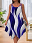 round neck sleeveless A line dress for women