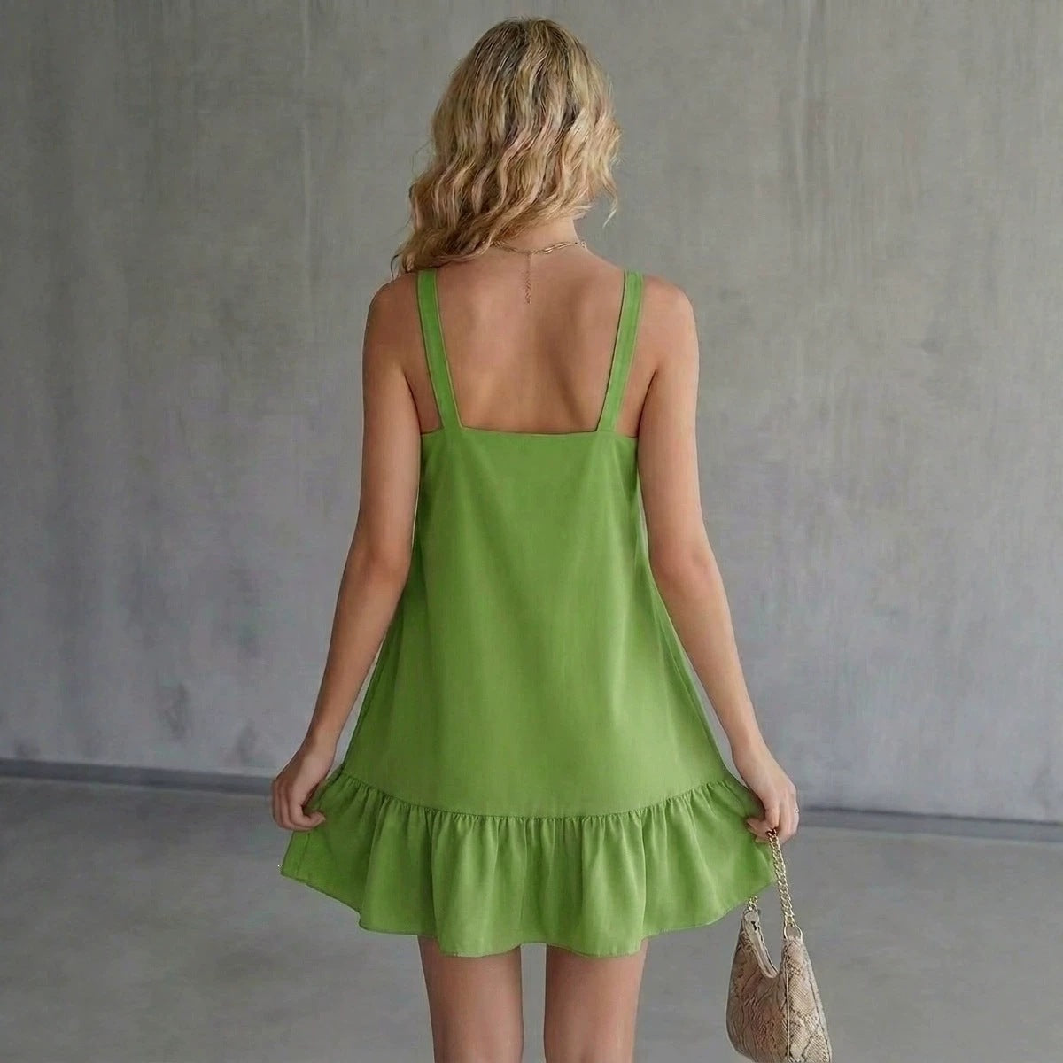 Caroline-Ruffle Bubble Mini Dress Secondary image
