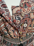 Printed A-Line Maxi Dress