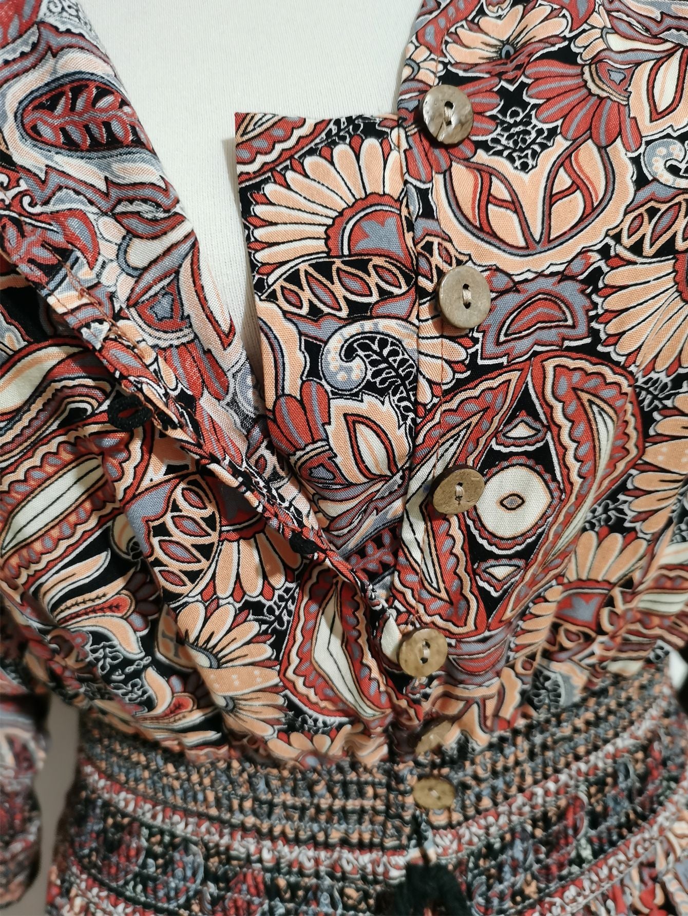 Printed A-Line Maxi Dress