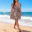 Floral V-Neck Boho Maxi Dress for Women, Plus Size