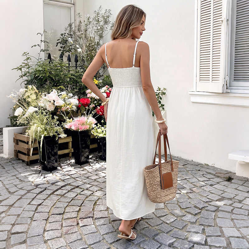 Athena-V-Neck Camisole Maxi Dress Secondary image