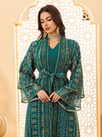 Two-Piece Mesh Maxi Dress
