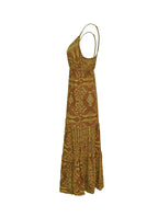 Floral Print V-Neck Maxi Dress