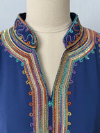 Embroidered Robe Dress