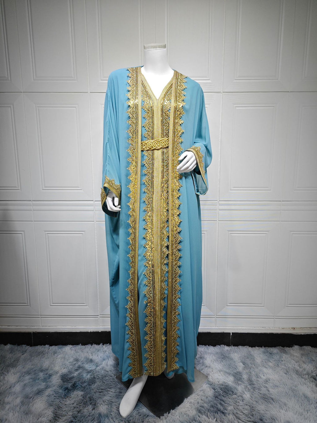 Two-Piece Chiffon Maxi Dress Set