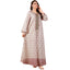 Burgundy Embroidered Applique Maxi Dress