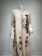 Beaded Sequin Evening Gown
