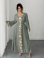 Lace Embroidered Plus-Size Maxi Dress