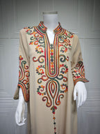 Embroidered Pullover Maxi Dress