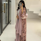 Chiffon Two-Piece Maxi Dress