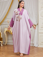 Patchwork Embroidered Maxi Dress