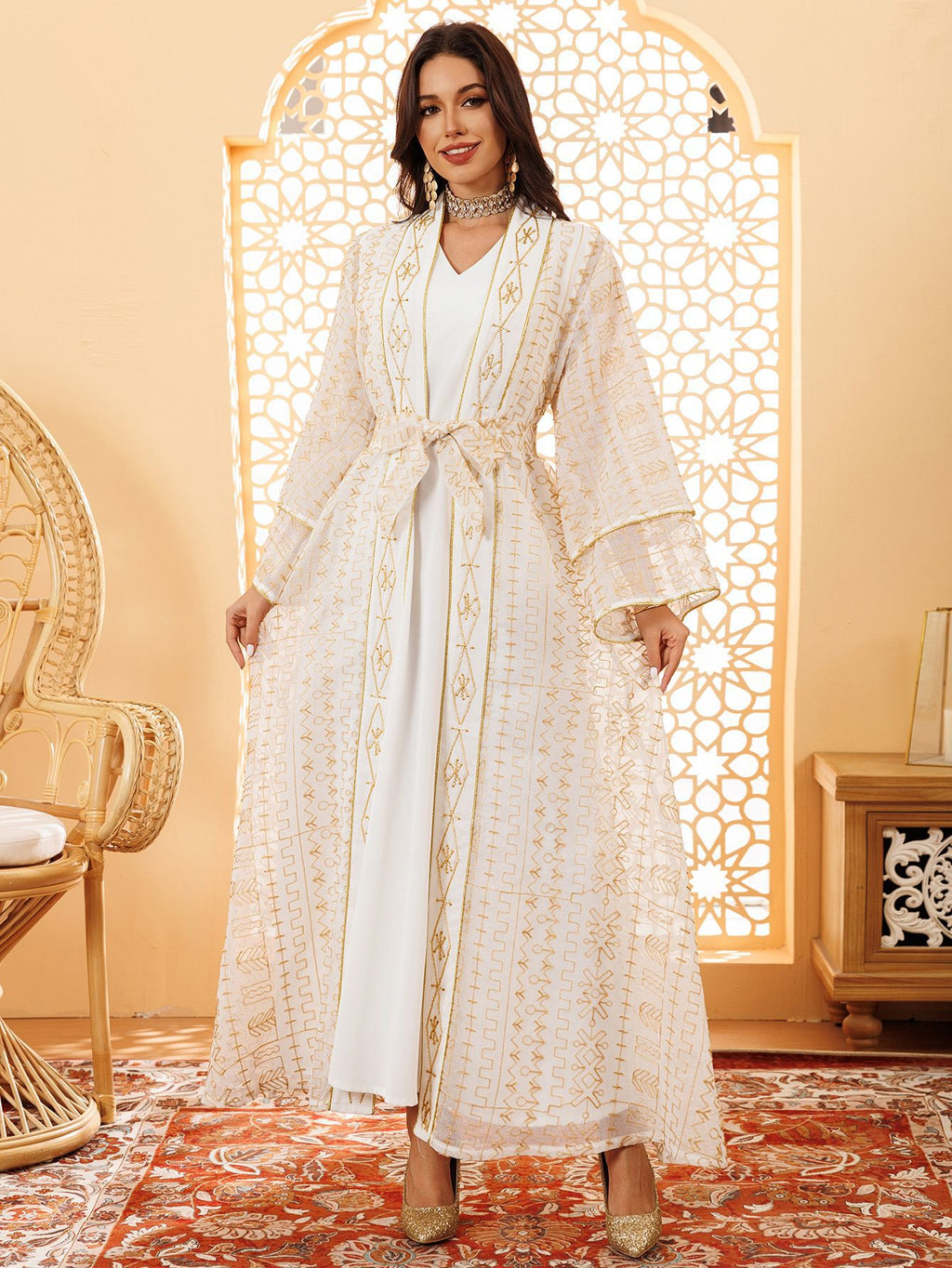 Two-Piece Mesh Maxi Dress